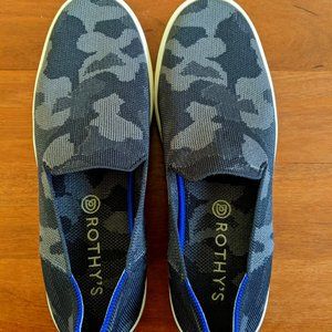 Rothy's Gray/Black Camo "The Sneaker", Size 10